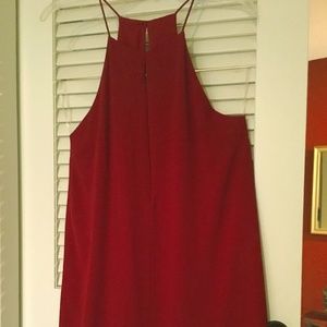 Berry color spaghetti strap top